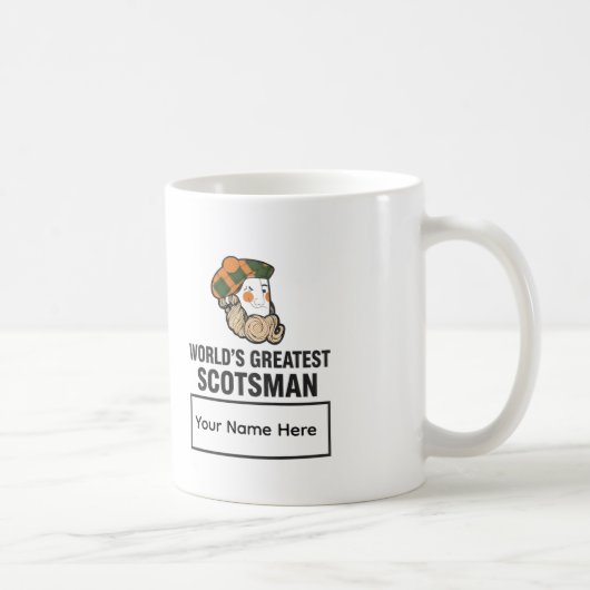 World's Greatest Scotsman Personalized Mug コーヒーマグカップ (右)