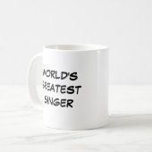 "World's Greatest Singer" Mug コーヒーマグカップ (正面左)