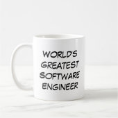 "World's Greatest Software Engineer" コーヒーマグカップ (左)