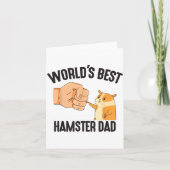 World's Hamster Dad Costume For Animal Lovers Hams カード (正面)
