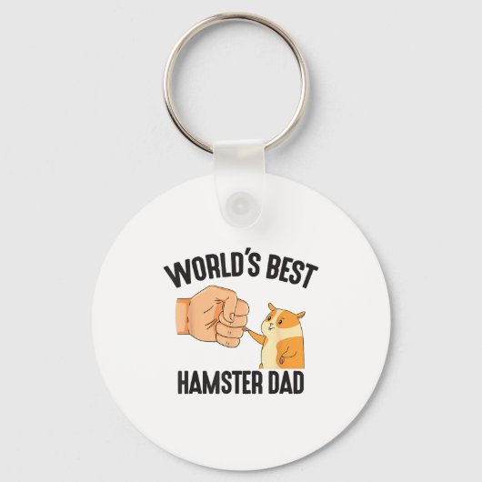 World's Hamster Dad Costume For Animal Lovers Hams キーホルダー (正面)