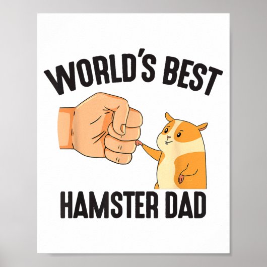 World's Hamster Dad Costume For Animal Lovers Hams ポスター (正面)
