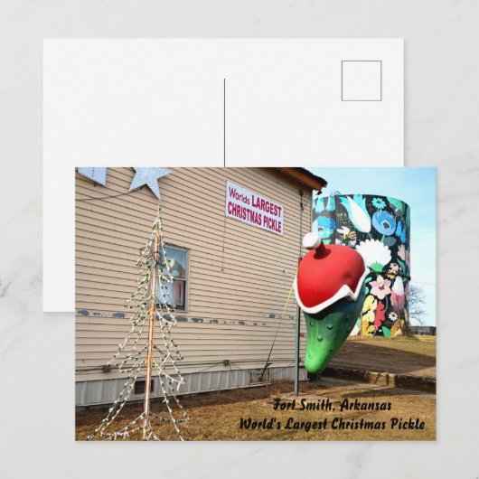 World's Largest Christmas Pickle ポストカード (正面/裏面)