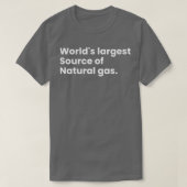 Worlds Largest Source Of Natural Gas 21 Tシャツ (デザイン正面)