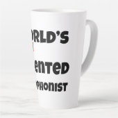 World's Least Talented  Saxophonist Gag Gift Mug カフェラテマグ (右アングル)
