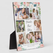 WORLD'S MOM水最高の色フローラ7フォトコラージュ フォトプラーク (側面)