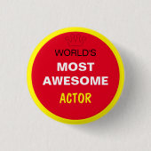 Worlds Most -素晴らし ACTOR (最高の one) 缶バッジ (正面)