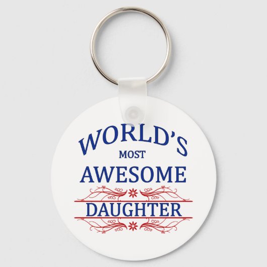 World's Most Awesome Daughter キーホルダー (正面)