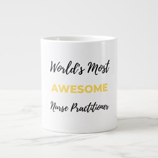 World's Most Awesome Nurse Practitioner 2 ジャンボコーヒーマグカップ (正面)