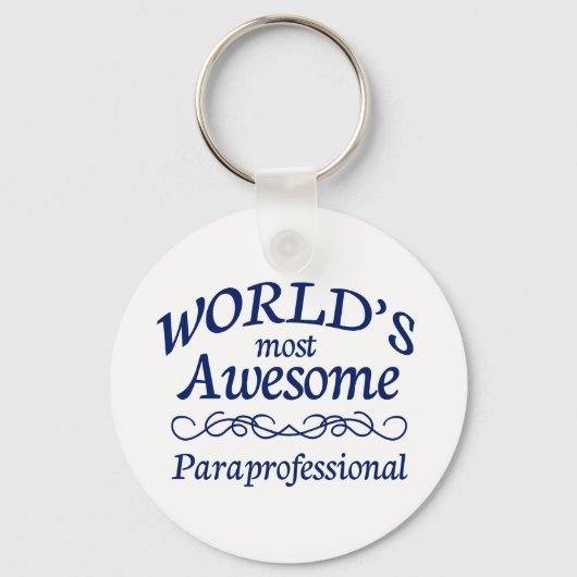 World's Most Awesome Paraprofessional キーホルダー (正面)