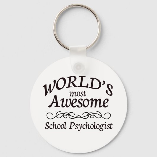 World's Most Awesome School Psychologist キーホルダー (正面)