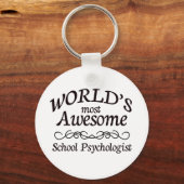 World's Most Awesome School Psychologist キーホルダー (正面)