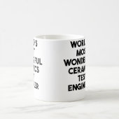 World'S Most Wonderful Ceramics Test Engineer コーヒーマグカップ (中央)
