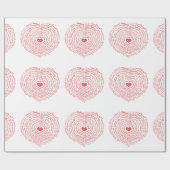 Worlds of Loveハートラッピング紙 ラッピングペーパー (フラット)