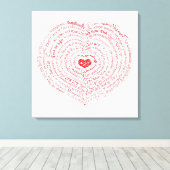 Worlds of Love Canvas Print キャンバスプリント (インサイチュ (ウッドフロア))