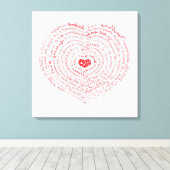 Worlds of Love Canvas Print キャンバスプリント (インサイチュ (ウッドフロア))