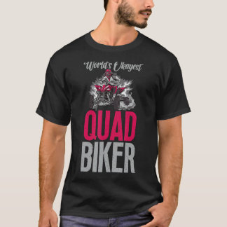 Worlds Okayestクワッドバイクもしくは自転車に乗る人ATVクワッド乗馬 Tシャツ