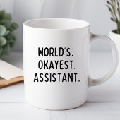 World's Okayest Assistant おもしろい Office Mug マグカップ