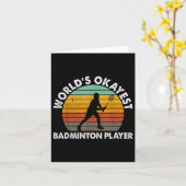 Worlds Okayest Badminton Player Shuttle  カード (黄色い花)