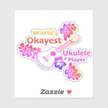 World's Okayest - Custom-Cut Vinyl Sticker