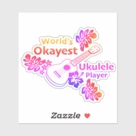 World's Okayest - Custom-Cut Vinyl Sticker シール