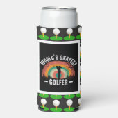 World's Okayest Golfer スリム缶クーラー (Seltzer正面)