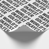 World's Okayest Golfer Dad Father's Day Golfing ラッピングペーパー (角)