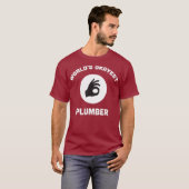 Worlds Okayest Plumber Funny T  Best Gift Tシャツ (正面フル)
