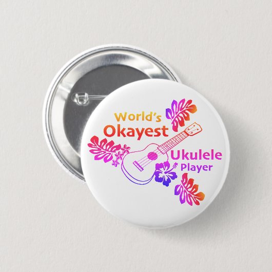 World's Okayest - Rainbow Button 缶バッジ (正面&裏面)