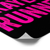 Worlds Okayest Runner Funny Sarcastic Running Srts ポスター (角)