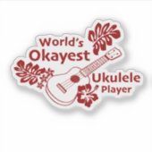 World's Okayest - Rust シール (正面)