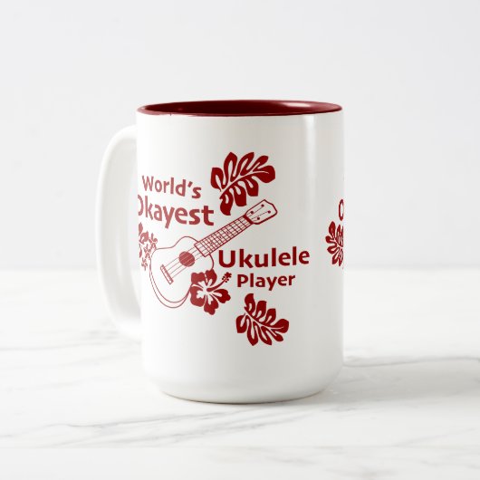 World's Okayest - Rust ツートーンマグカップ (正面左)