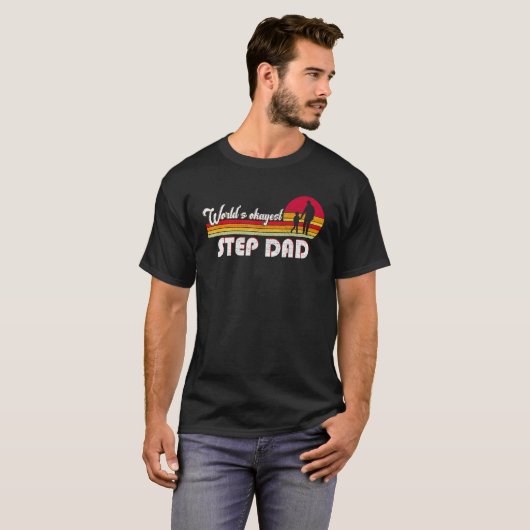 World's Okayest Stepfahter Father's Day Stepdad Da Tシャツ (正面フル)