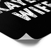 World's Okayest Wife, Funny Wife Birthday, New Bri ポスター (角)