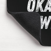 World's Okayest Wife, Funny Wife Birthday, New Bri マウスパッド (コーナー)