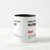 World's Okayest [x]星評価とレビュー引用文 マグカップ (中央)