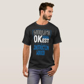 Worlds OKest Construction Worker Foreman Humor Mas Tシャツ (正面フル)
