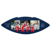 WORLD'S PAPA最高ののカスタム写真パーソナライズされた アメリカンフットボール (パネル)