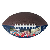 WORLD'S PAPA最高ののカスタム写真パーソナライズされた アメリカンフットボール (正面)