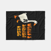 World's Silliest Goose Funny Goose Lovers  フリースブランケット (正面(横))