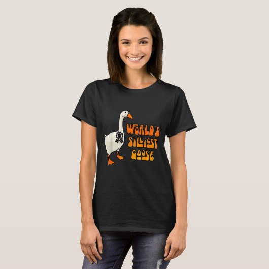 World's Silliest Goose Funny Goose Lovers Tシャツ (正面フル)