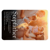 World's Stepfather最高の、Stepdad Definition Photo マグネット (横)