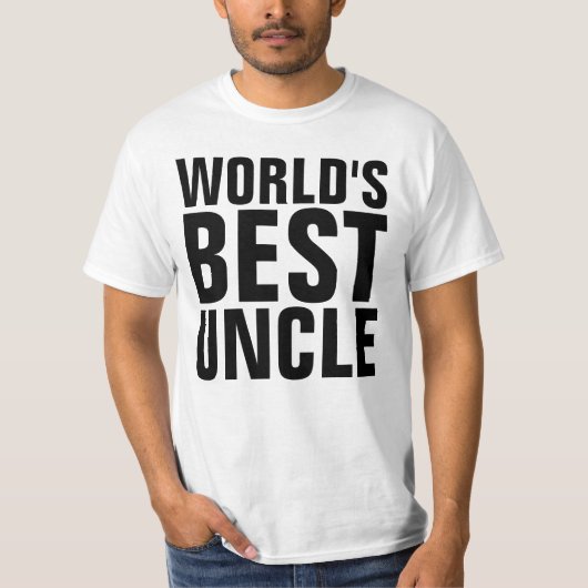 WORLD'S UNCLE T最高のシャツティー Tシャツ (正面)