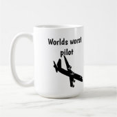 Worlds worst pilot coffee mug コーヒーマグカップ (左)