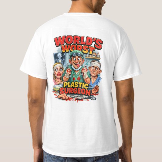 worlds worst plastic surgeon tシャツ (裏面)