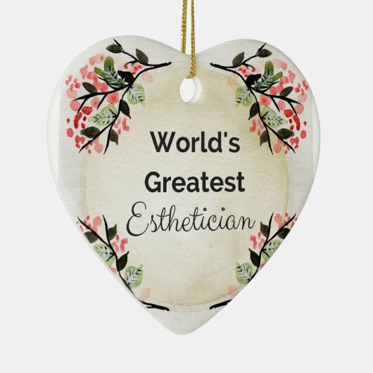 World'sGreatestのエステティシャン セラミックオーナメント (右)