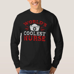Worldu2019sクールナース授乳おもしろい衣装Pu Tシャツ