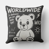 Worldwide Bear – Light in the Darkness クッション (裏面)