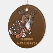 Worlpertinger/Jackalopeは信じます セラミックオーナメント (左)