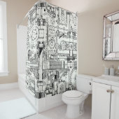 Wormギア：シームレスな技術機械。 シャワーカーテン (インサイチュ)